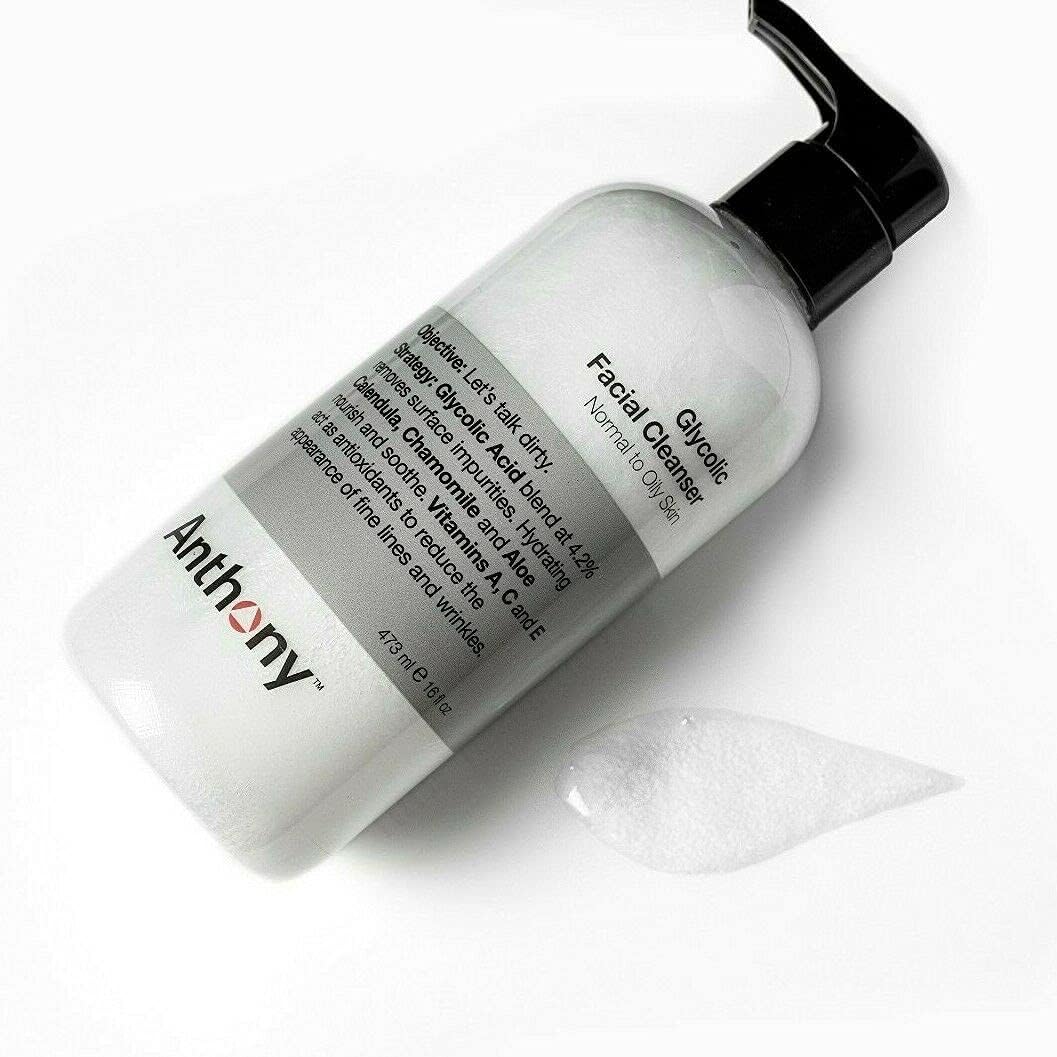 Anthony Glycolic Facial Cleanser for Men – Daily Cleansing Face Wash and Shave Prep – Hydrating, Exfoliating, and Gentle on Sensitive Skin - 473ml : Amazon.co.uk: Beauty