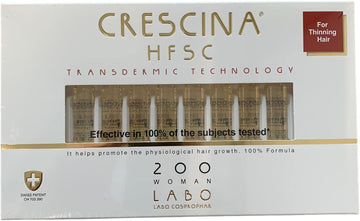 Crescina Crescina Hfsc Hair Growth Treatment Thinned Hair Scalp For Women 20 Vials (200 - Advanced Hair Loss)