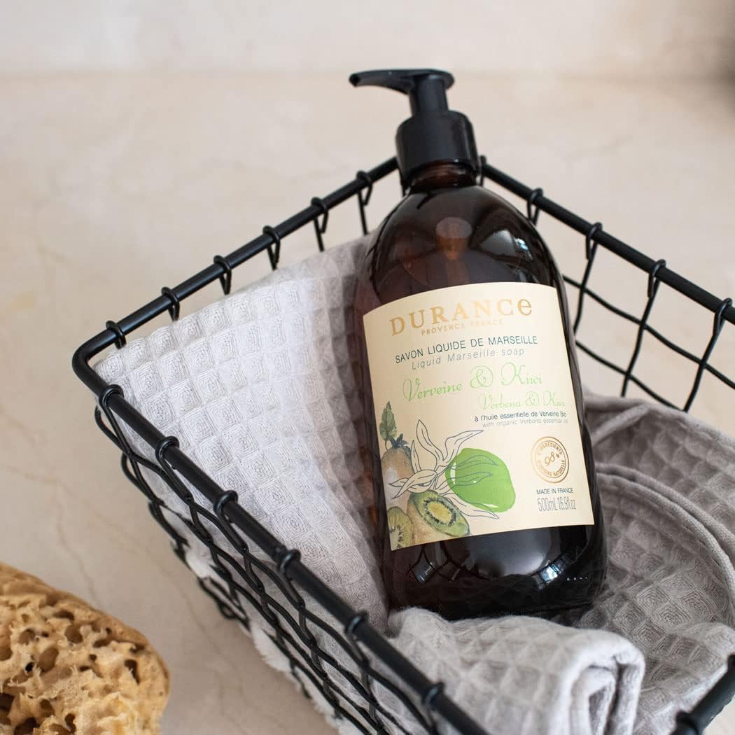 Durance Verbena & Kiwi Marseille Liquid Soap 500ml – Paraben-Free Hand & Body Wash With Olive Oil & Red Rice Extract – Vegan Friendly Shower Gel : Amazon.co.uk: Beauty