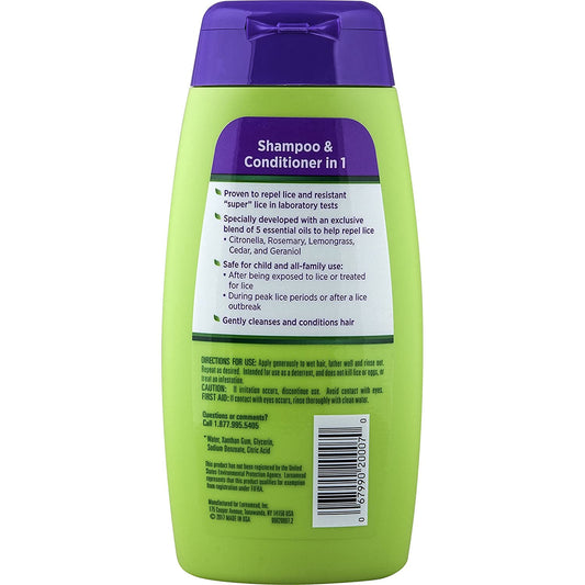 Lice Shield Shampoo And Conditioner In 1 Bottle, 300 Ml, Rosemary, 10 Fl.Oz