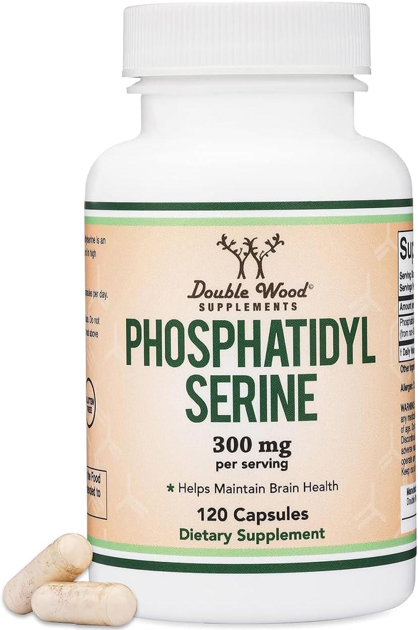 PhosphatidylSerine Supplement 300mg Per Serving, 120 Capsules (Phosphatidyl Serine Complex) by Double Wood : Health & Household