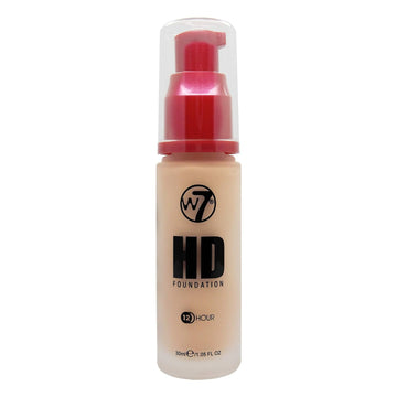 W7 | HD Foundation | Rich and Creamy Matte Formula | Medium Lasting Coverage | Available in 20 Shades | Sand Beige | Cruelty Free, Vegan Liquid Foundation Makeup by W7 Cosmetics