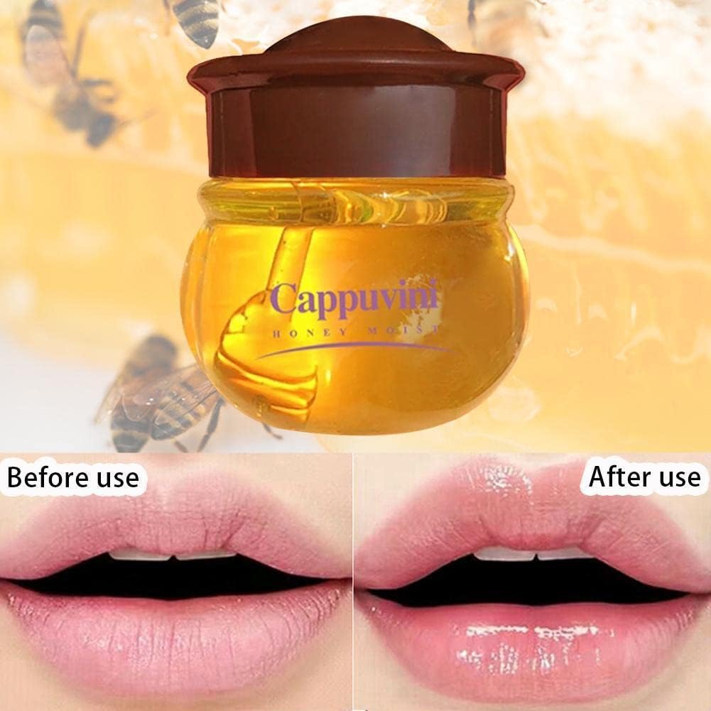 Propolis Lip Gel,Honey Lip Butter Stocking Stuffer,Hydrating Overnight Lip Balm & Mask,12hrs Long-lasting Moisture, Gifts for Women,Hygienic Twist Dispenser (0.5 fl.oz / 15ml) : Amazon.co.uk: Beauty
