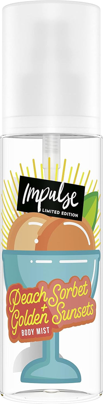 Impulse Peach Sorbet & Golden Sunsets Body Mist 6 X 150 Ml
