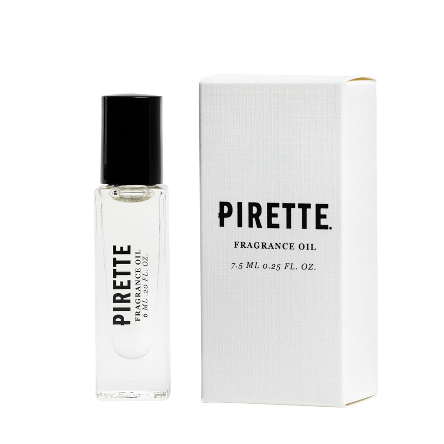 Pirette Evening Glass Fragrance Oil Roll On, Beach-Inspired, Long Lasting Perfume Oil With Notes Of Dark Coconut, Warm Wood & Smoky Vanilla, Daily Rollerball Perfume For Women And Men, 0.5 Fl Oz