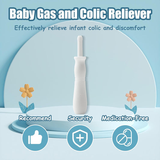 CYBEHEW 20 Count Gas and Colic Reliever for Babies, Infant Gas Colic Relief Passer Flatulence Stick, Instant Constipation Relief for Newborns Boys Girls + 6 Alcohol Prep Pads1