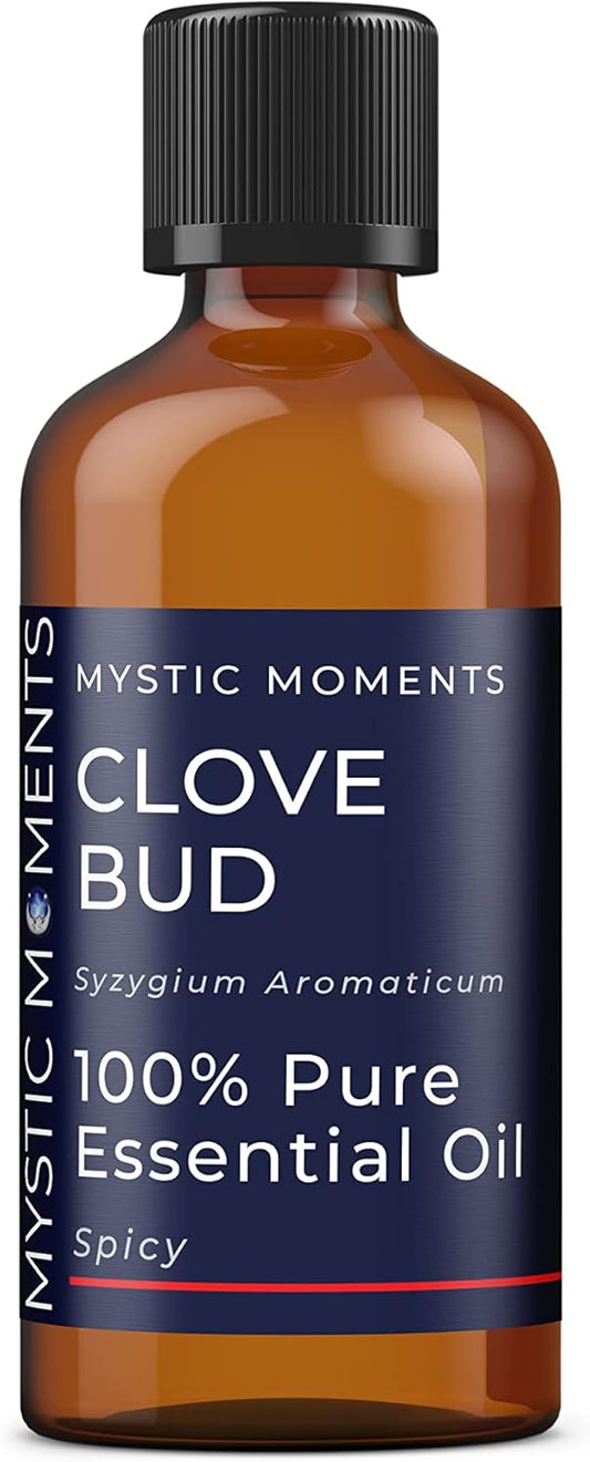 Mystic Moments | Clove Bud Essential Oil 100Ml - Pure & Natural Oil For Diffusers, Aromatherapy & Massage Blends Vegan Gmo Free
