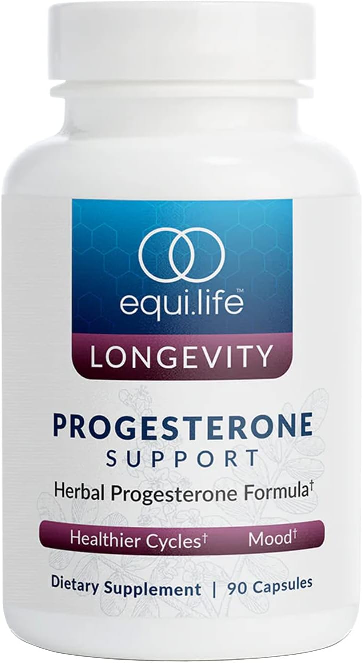 Equilife - Progesterone Support, Hormonal Balance For Women, Helps Promote Menstrual Pain Relief And Overall Balance, Rich In Herbal Extracts, Non-Gmo, Gluten-Free, Dairy- & Soy-Free (90 Capsules)