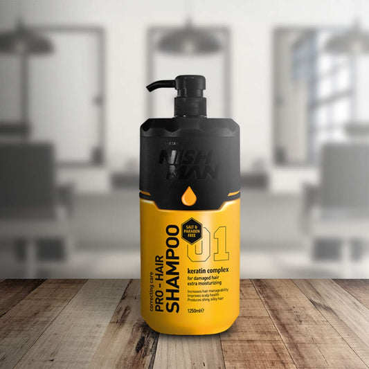 Nishman Professional Hair Shampoo (Salt & Paraben Free) 1250 Ml