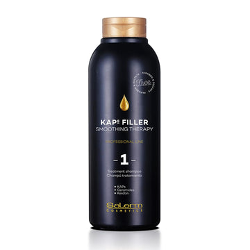 Salerm - Sulfate And Paraben-Free Shampoo - Kaps Filler Treatment Shampoo - 500 Ml - Maintains Straightening Results For Longer - Gentle Cleaning - With Ceramides And Keratin