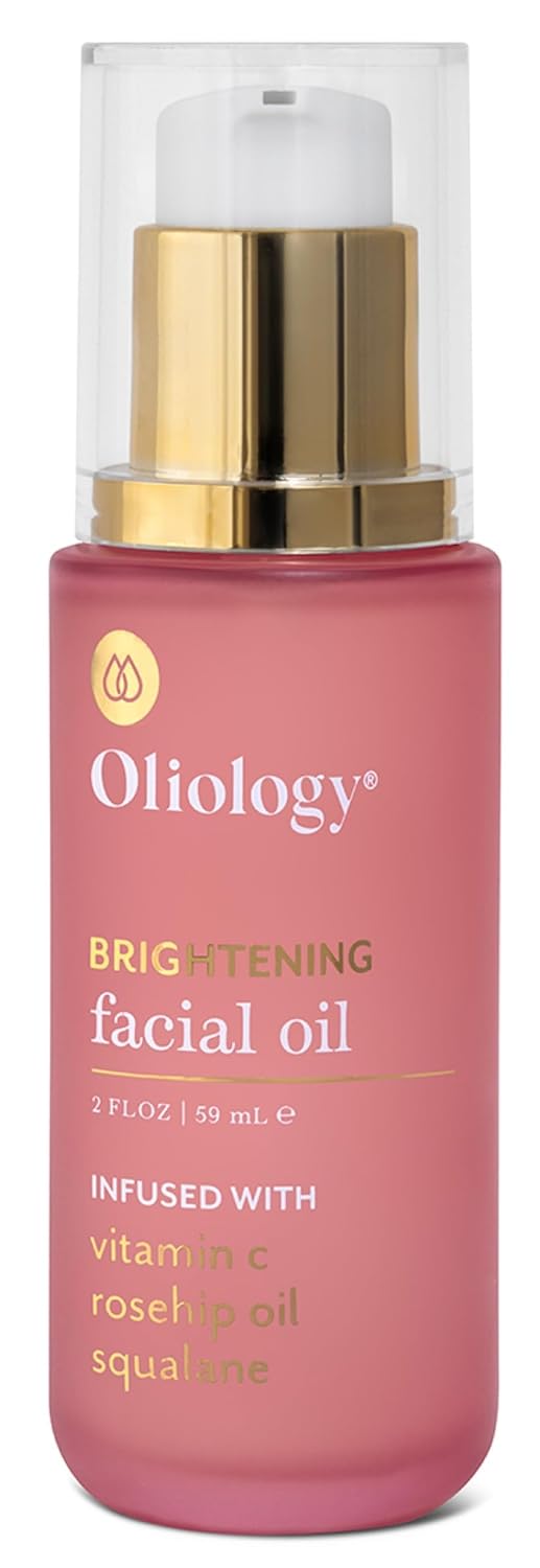 Oliology Brightening Facial Oil – Vitamin C, Rosehip Oil & Squalane | Hydrates, Firms & Enhances Radiance 2 Fl Oz