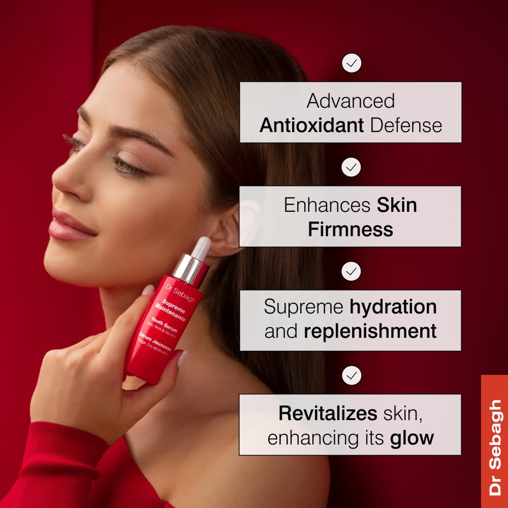 Dr Sebagh Supreme Maintenance Youth Serum - (0.17 Fl. Oz.) | Award Winning Anti Aging Serum With Resveratrol | Hydrating & Enhanced With Collagen & Antioxidants | Rejuvenates Dark Spots On Face & Neck : Beauty & Personal Care