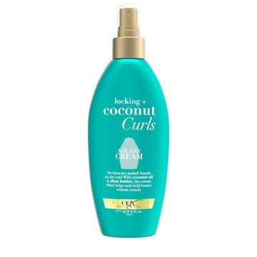 Ogx Locking + Coconut Curls Air Dry Cream, No Parabens, 6 Oz