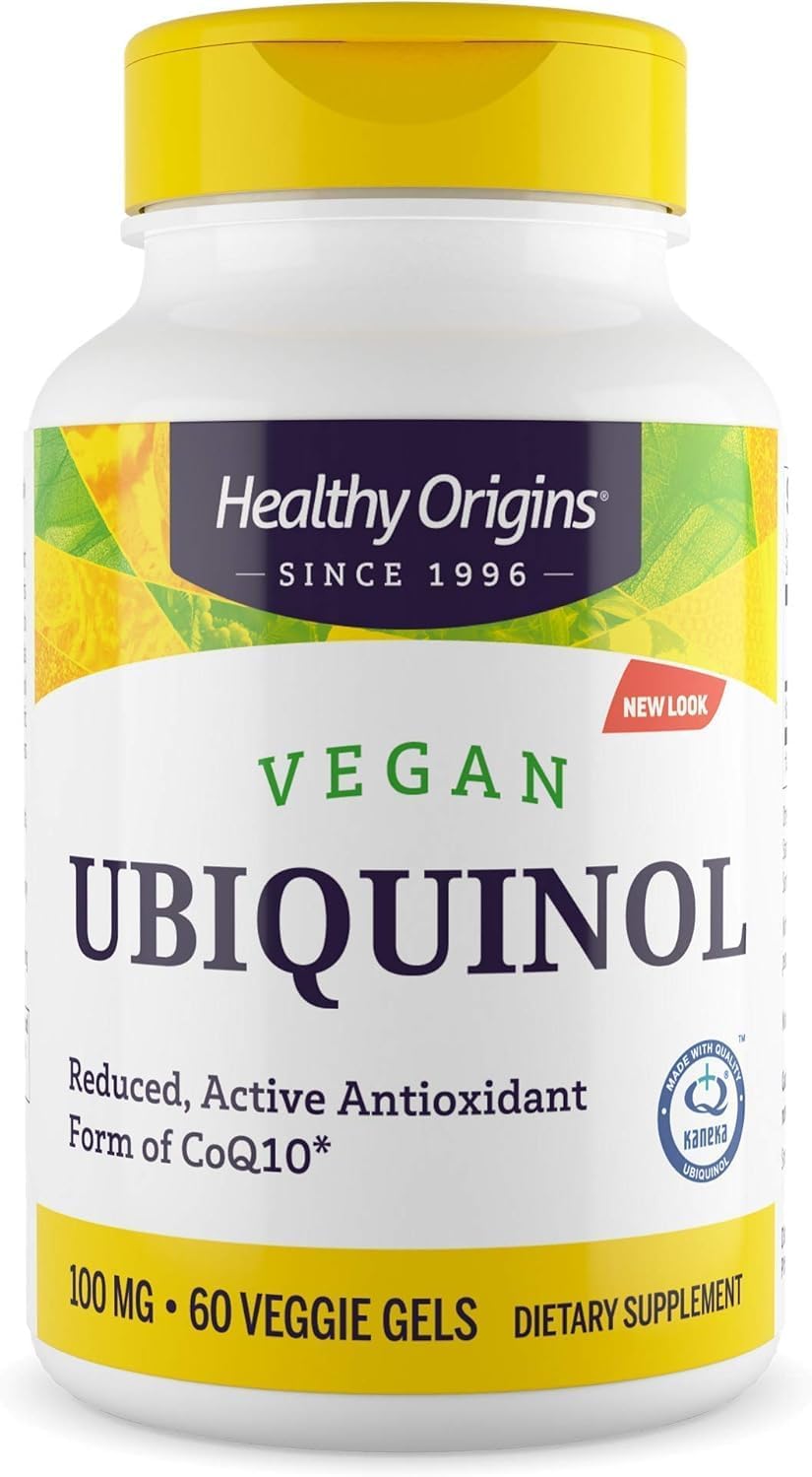 Healthy Origins Vegan Ubiquinol (Active Form Of Coq10), 100 Mg - Kaneka Ubiquinol Supplements For Heart Health & Antioxidant Support - Gluten-Free & Non-Gmo Supplement - 150 Veggie Gels