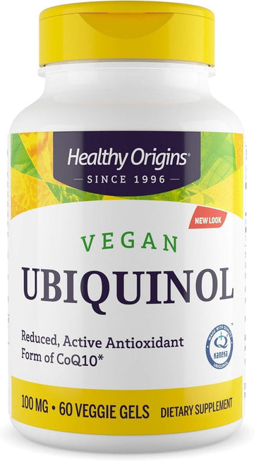 Healthy Origins Vegan Ubiquinol (Active Form Of Coq10), 100 Mg - Kaneka Ubiquinol Supplements For Heart Health & Antioxidant Support - Gluten-Free & Non-Gmo Supplement - 150 Veggie Gels