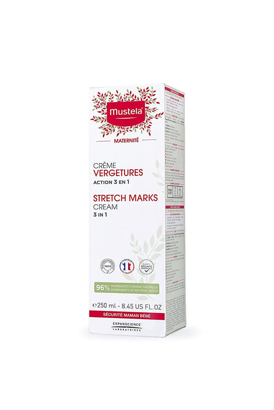 Mustela Maternity Stretch Marks Cream For Pregnancy - Natural Skincare Massage Moisturizer With Natural Avocado, Maracuja & Shea Butter - Lightly Fragranced Or Fragrance Free - Various Sizes