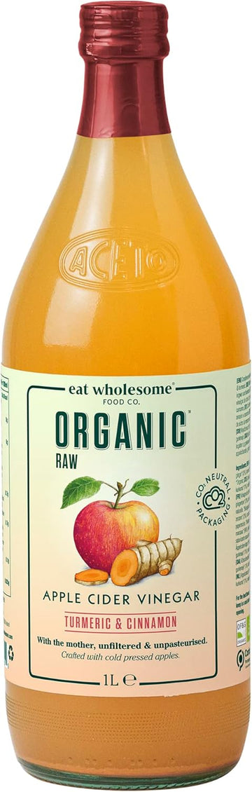 Eat Wholesome Organic Raw Apple Fire Cider Vinegar With Ginger, Turmeric & Chilli, 1L