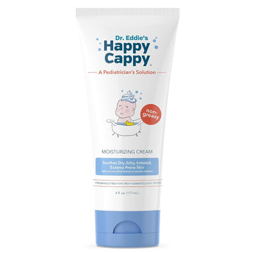 Happy Cappy Dr. Eddie'S Pediatrician-Formulated Moisturizing Baby Lotion - Gentle, Paraben Free, Hypoallergenic, Sulfate Free - Soothes Dry Skin, Eczema And Reduces Redness, 6 Oz