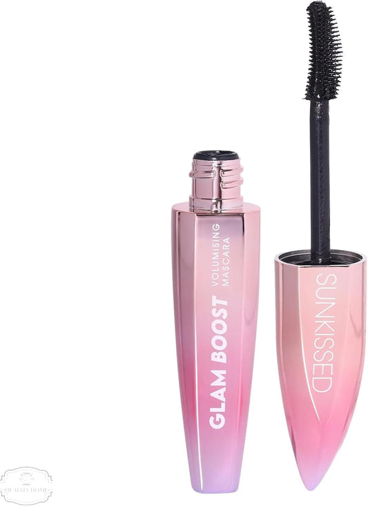 Glam Boost Mascara By Sunkissed, Volumizing Vegan Formula, Bold Dramatic Lashes