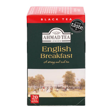 Ahmad Tea Black Tea, English Breakfast Teabags, 20 Ct (Pack Of 6) - Caffeinated & Sugar-Free