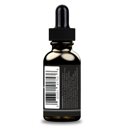 Detroit Grooming Beard Oil | Hydrating & Nourishing Formula With Vitamin | Cedarwood & Amber • Black (1 Oz)