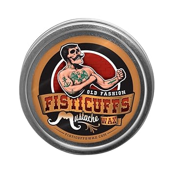 Grave Before Shave Fisticuffs Original Scent Stronghold Mustache Wax 1Oz. Tin : Beauty & Personal Care