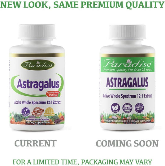 Paradise Herbs Astragalus Reishi And Maitake Plus Vegetarian Capsules, 60 Count