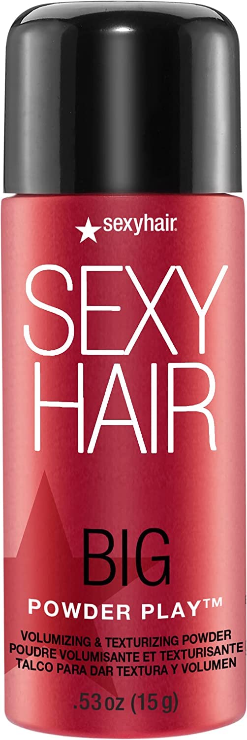Sexyhair Big Powder Play Volumizing & Texturizing Powder, 0.53 Oz | Colorless On Hair | Fragrance Free | Instant Lift