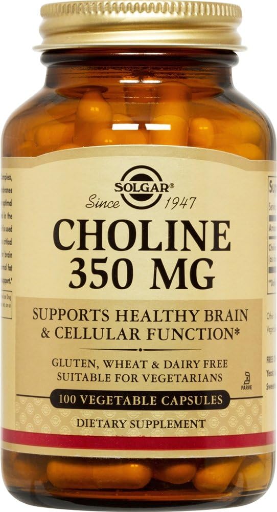 Solgar - Choline Vegicaps, 100 Veggie Caps