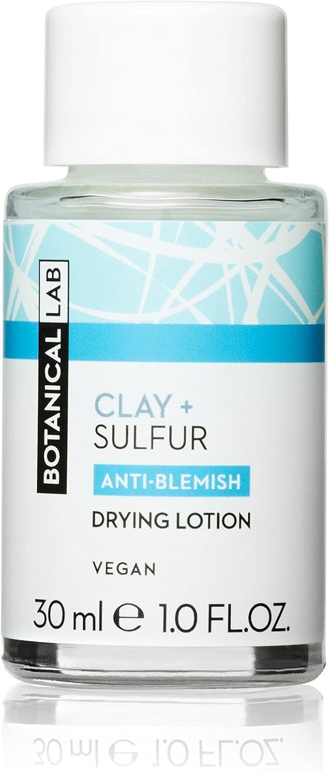 Botanical Lab Indian clay & sulphur drying lotion with Salicylic acid & zinc oxide, targeted treatment, fast acting for spot & pimple prone skin. Vegan friendly : Amazon.co.uk: Beauty