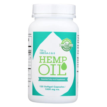 Manitoba Harvest Hemp Seed Oil Softgels, 780 Mg of Plant Based Omegas