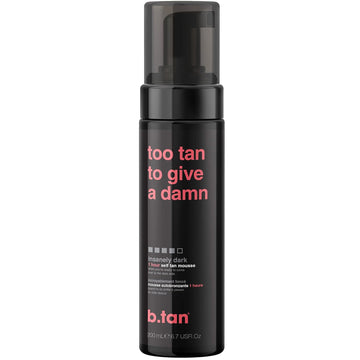 B.Tan Ultra Dark Self Tanner | Too Tan - Fast, 1 Hour Express Sunless Tanning Mousse, No Gimmicks, No Fake Tan Smell, No Added Nasties, Vegan, Cruelty & Paraben Free, 6.7 Fl Oz