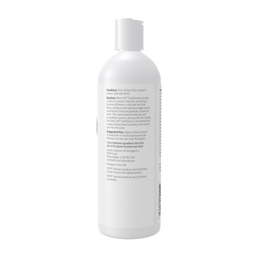 Now Foods Solutions, Berry Full™, Volume Boost Conditioner For Fine Hair With Biotin, Ph Balanced, 16-Ounce