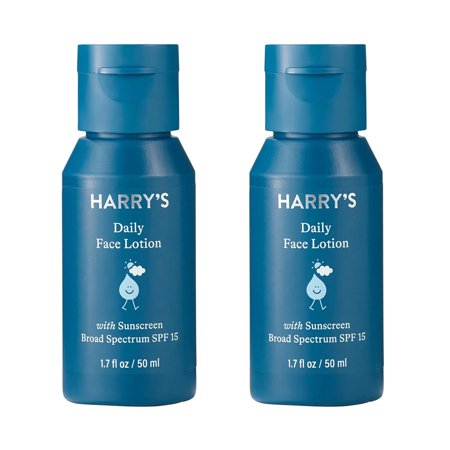 Harry'S Face Lotion - Face Moisturizer With Spf 15, 1.7 Fl Oz (Pack Of 2)