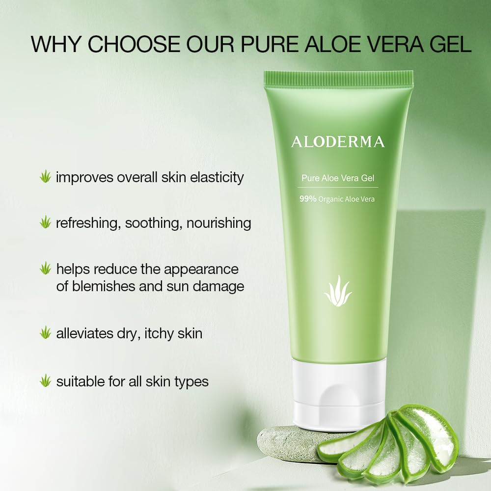 Aloderma Essential Aloe Firming & Rejuvenating Skin Care Set - 4 Pieces - Gel, Cleanser, Toner, Cream : Beauty & Personal Care