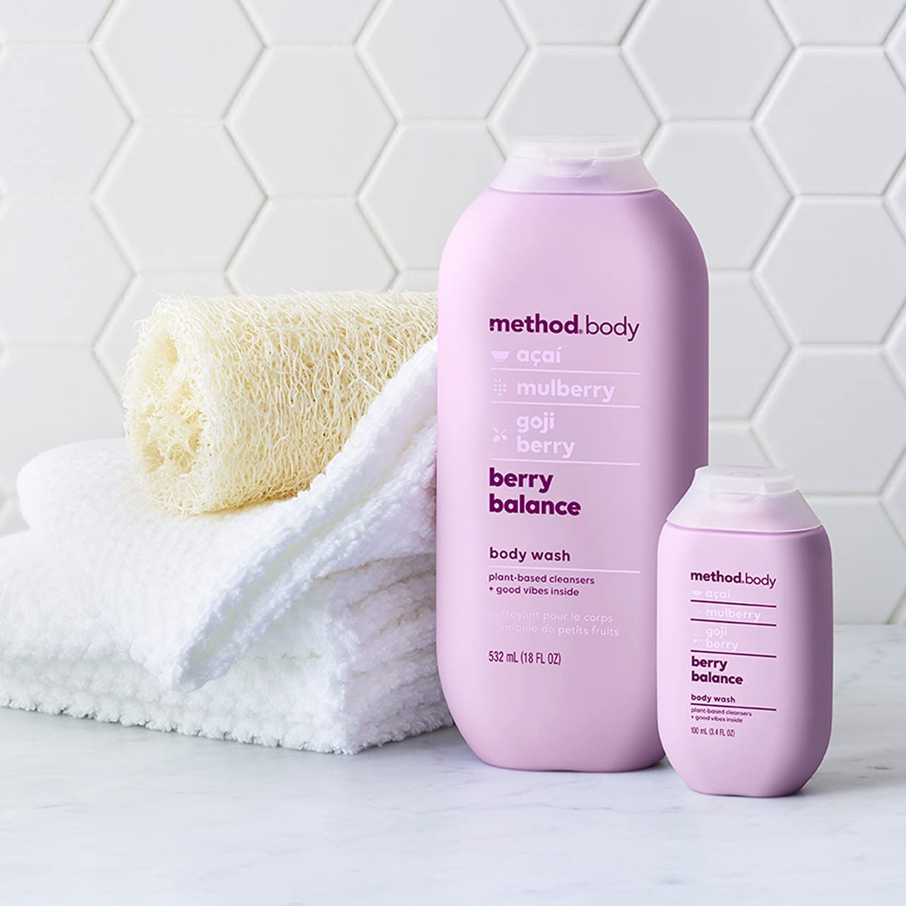 Method Body Wash, Berry Balance, Paraben and Phthalate Free, 18 oz (Pack of 6) : Beauty & Personal Care