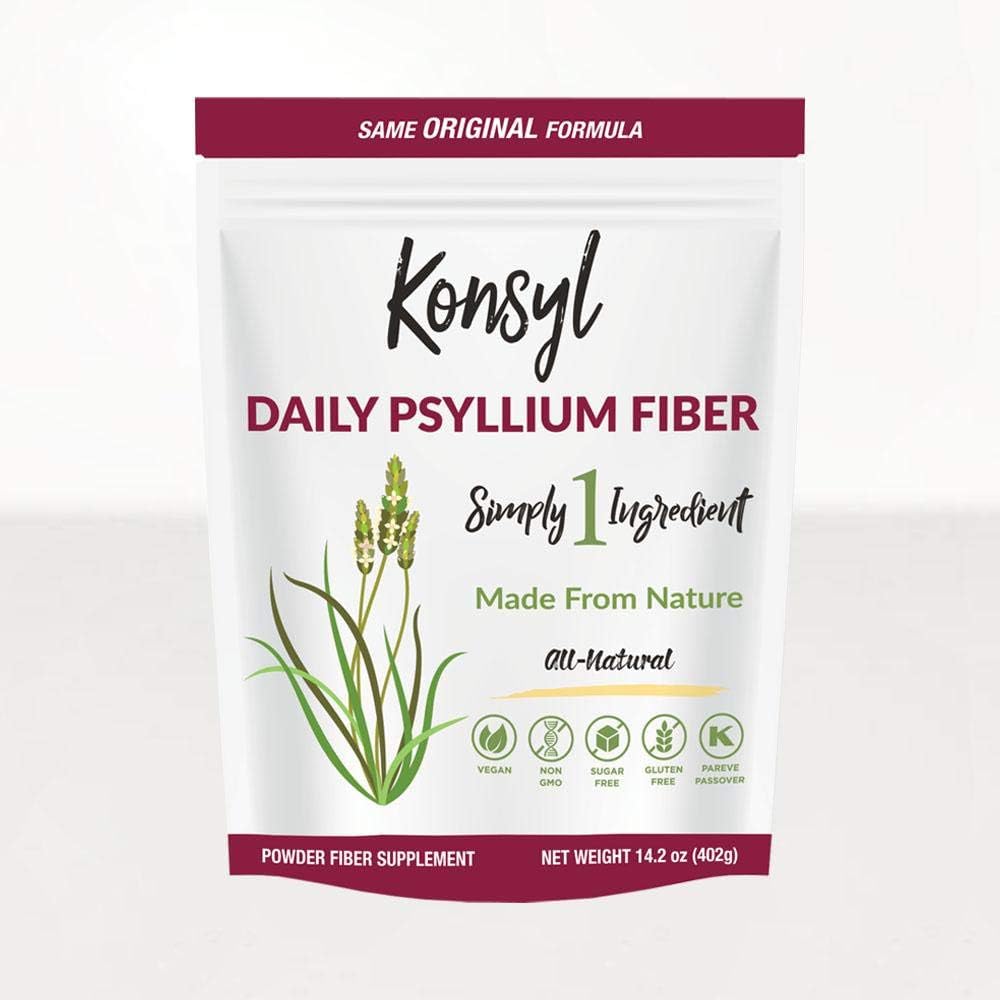 Konsyl Original Formula Psyllium Fiber 14.2 oz (402g)- Packaging May Vary - Pack of 6