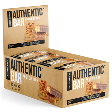 Jacked Factory Authentic Bar Kitchen Sink Protein Bars - Tasty Meal Replacement Energy Bars | 16G Whey Protein Isolate, Natural Sugars From Pure Honey, Healthy Fat Peanut Butter Foundation | 12 Pack