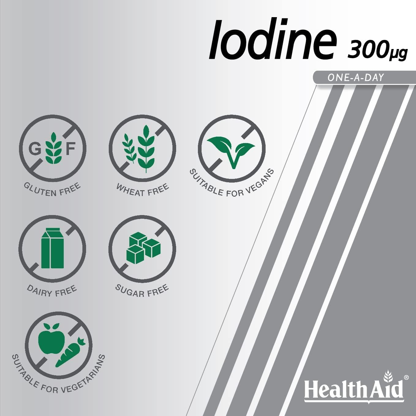 HealthAid 300mcg IdIodine Tablets - Pack of 60 Tablets : Amazon.co.uk: Health & Personal Care