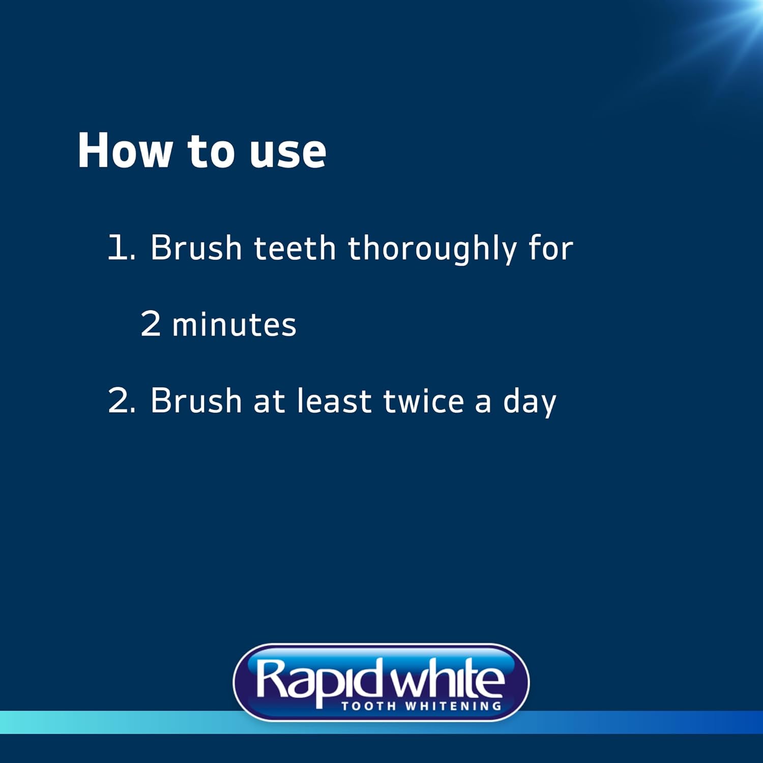 Rapid White Instant Whitening Toothpaste 75Ml | 3 Shades Whiter In 1 Use | Removes Stains | Prevents Tartar & Plaque Build Up | Includes Fluoride | Enamel Safe | Mint Flavour | Clinically Proven