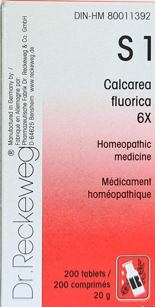 Dr Reckeweg Calcarea Fluorica 6X S1 (200 Tablets)