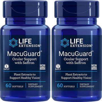 Life Extension Macuguard Ocular Support With Saffron, 60 Softgels (2 Pack)