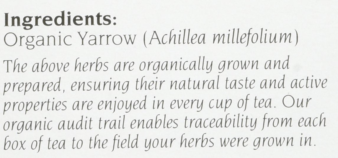 Celebration Herbals Yarrow Leaf & Flower Tea, 24 Ct : Nutritional Supplements And Vitamins : Grocery & Gourmet Food