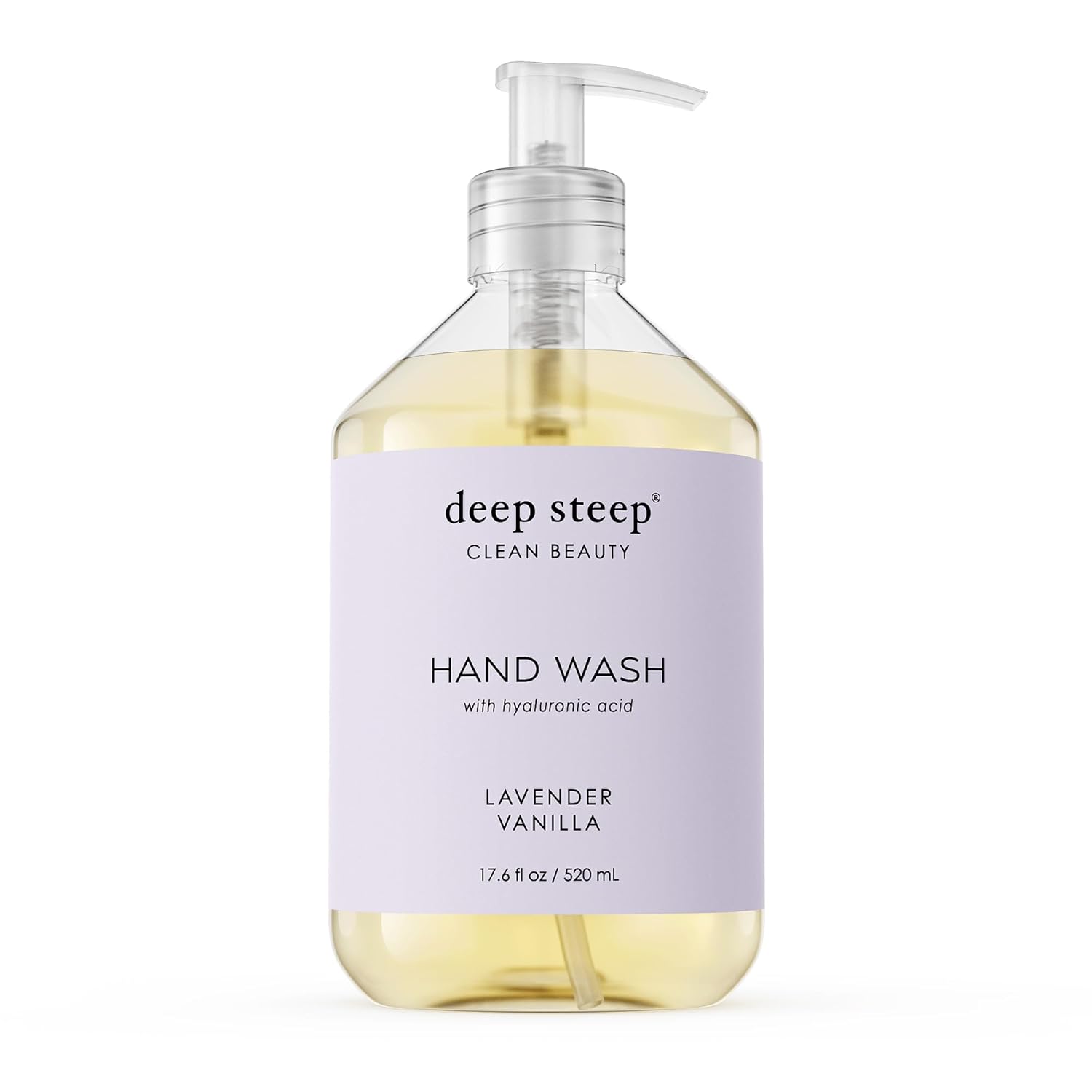 Deep Steep Liquid Hand Wash, Rosemary Mint, 17.6 Oz – Moisturizing Cleanser With Olive Oil, Aloe Vera, Glycerin & Hyaluronic Acid – Vegan, Clean Beauty, Soft & Nourished Hands