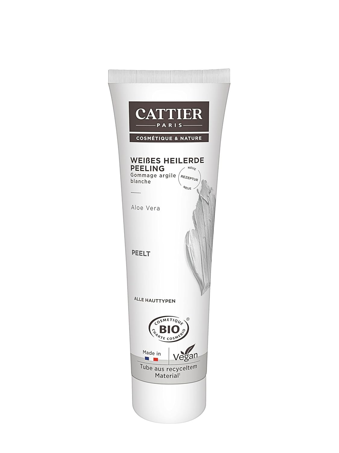 Cattier Organic White Clay Face Scrub With Aloe Vera 100 Ml