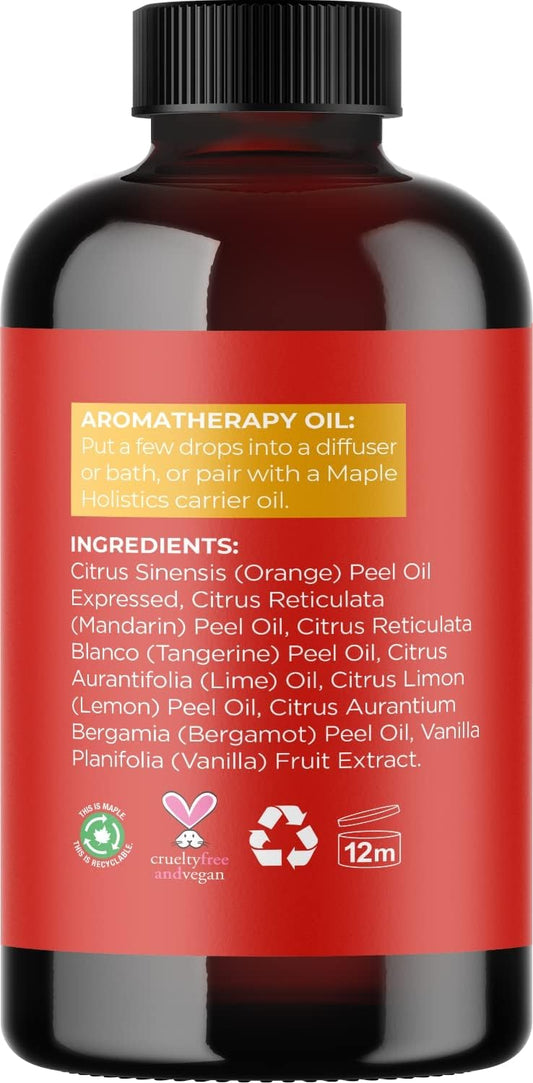Citrus Essential Oils Blend for Diffuser - Invigorating Citrus Oil Diffuser Essential Oils with Energizing Lemon Orange and Lime Essential Oil - Pure Aromatherapy Oils for Diffuser Citrus Blend Oil