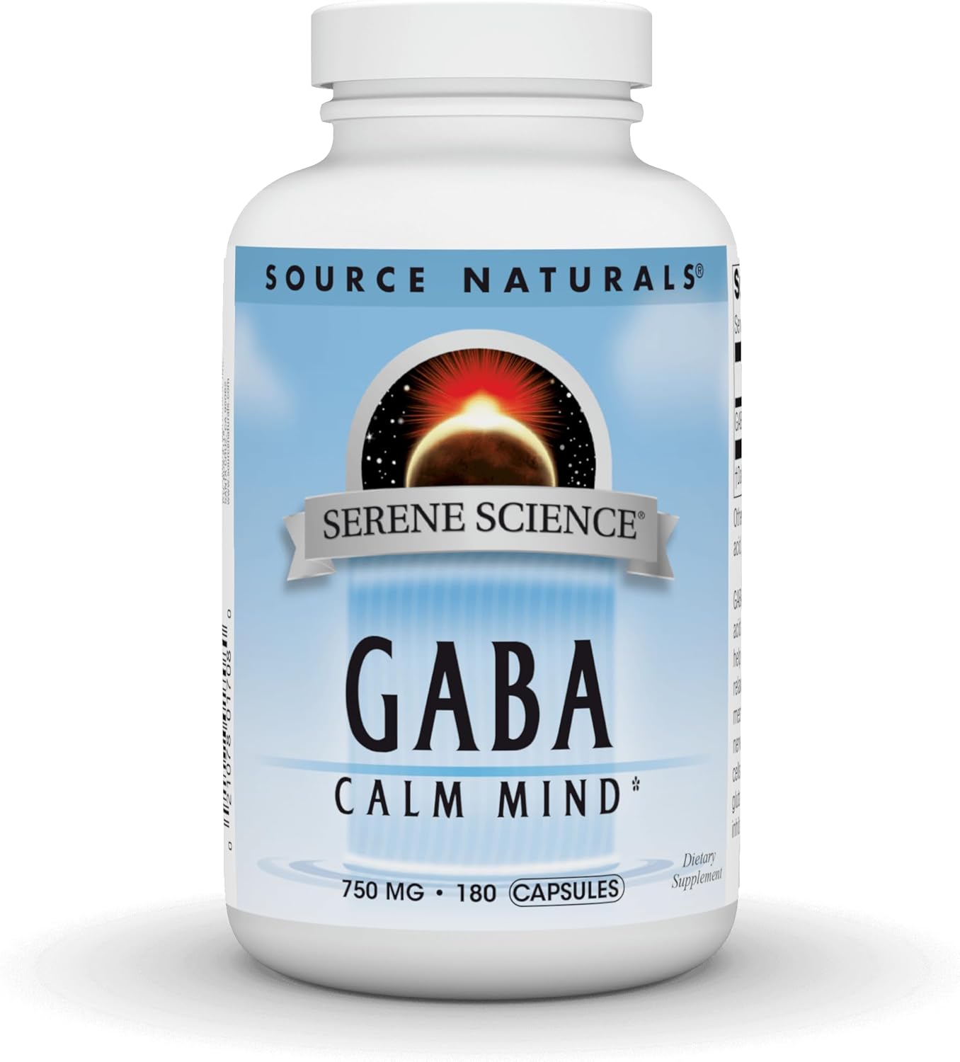 Source Naturals Serene Science Gaba, For A Calm Mind, 750Mg - 180 Capsules
