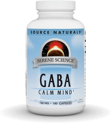 Source Naturals Serene Science Gaba, For A Calm Mind, 750Mg - 180 Capsules