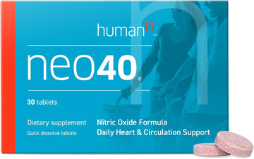 Humann Neo40 Daily Heart & Blood Circulation Supplements To Boost Nitric Oxide - Supports Blood Pressure - From Maker Of Superbeets -Includes 30 Dissolvable Tablets - Tasty Fruity Flavor