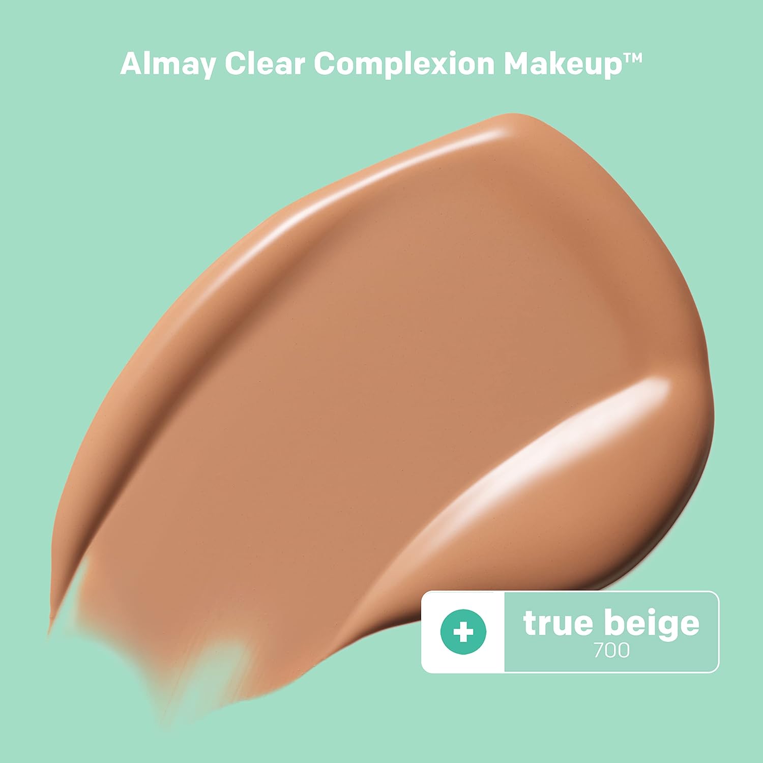 Almay Clear Complexion Acne Foundation Makeup With Salicylic Acid - Lightweight, Medium Coverage, Hypoallergenic, -Fragrance Free, For Sensitive Skin , 700 True Beige, 1 Fl Oz